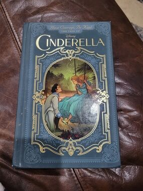 Disney Cinderella Hardcover Book - Blue & Gold Fairy Tale